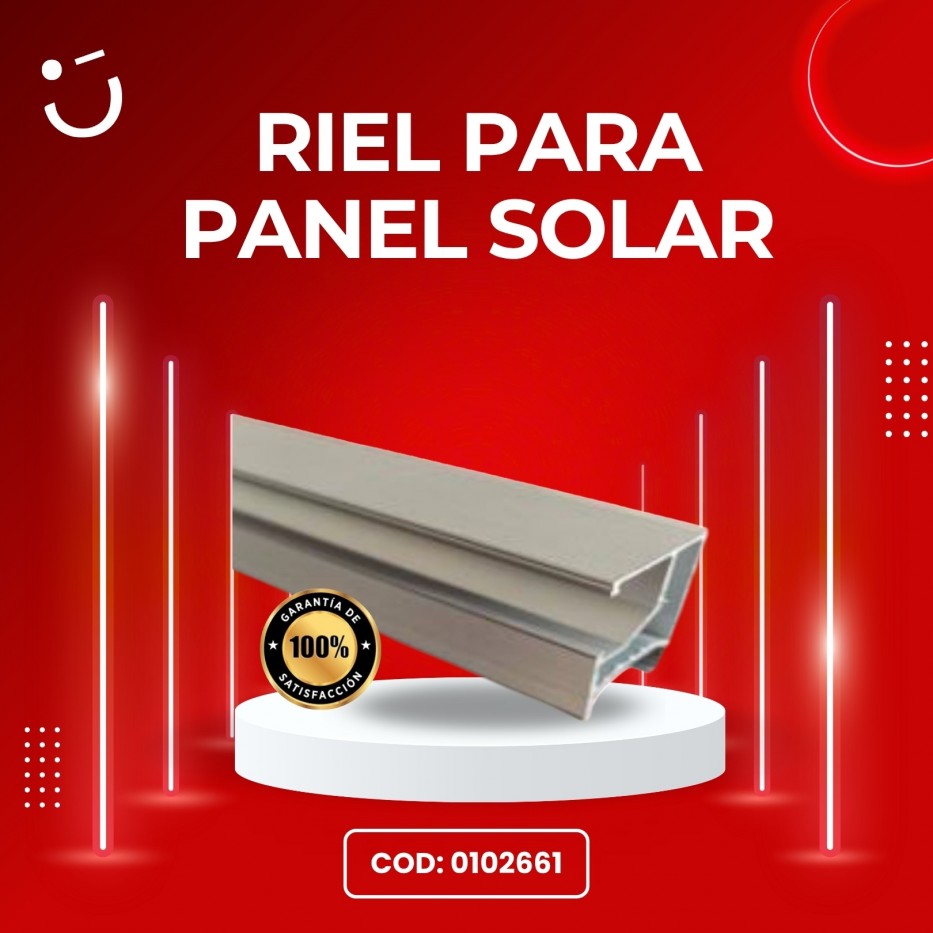 RIEL PARA PANELES SOLARES 6000mm
