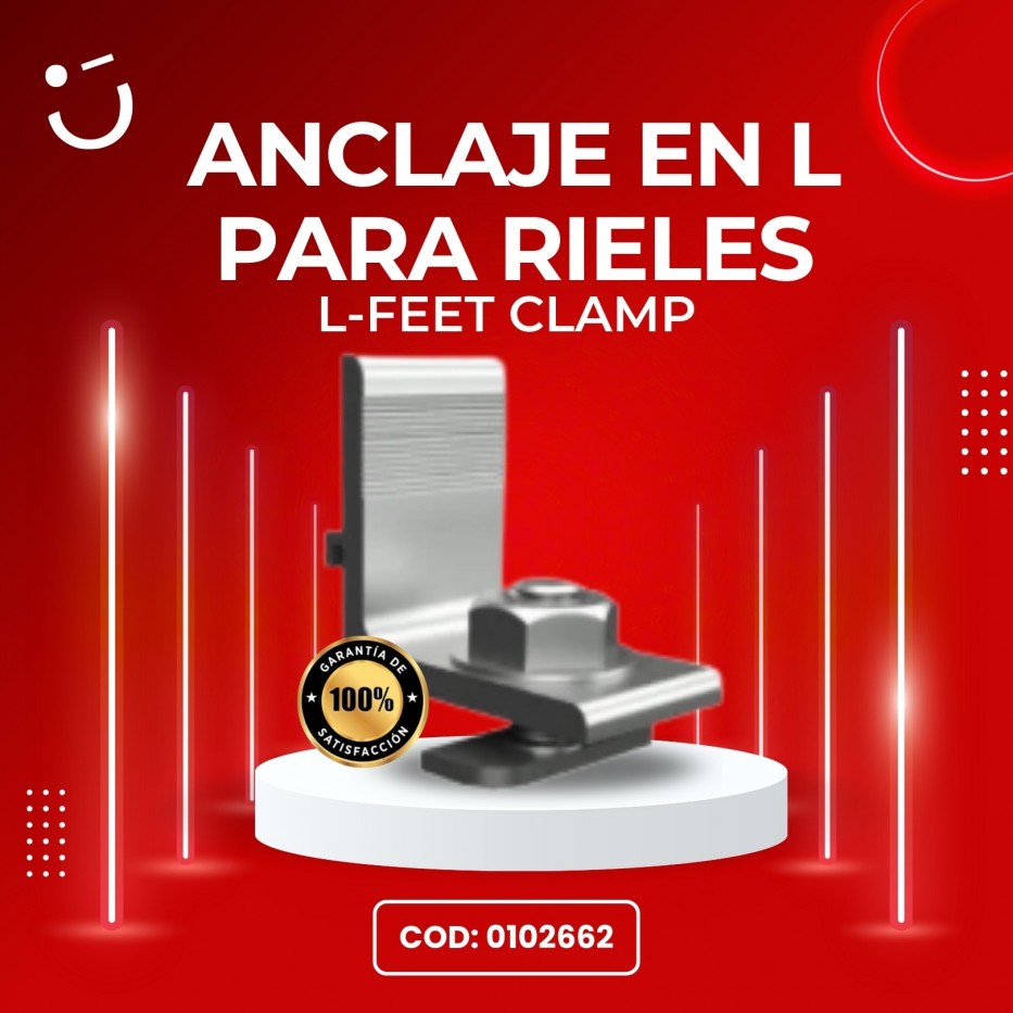 ANCLAJE EN L PARA RIELES (L-FEET CLAMP)