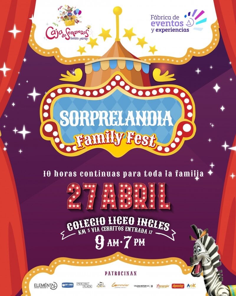 Sorprelandia Family Fest Pereira - 27 de Abril 2024