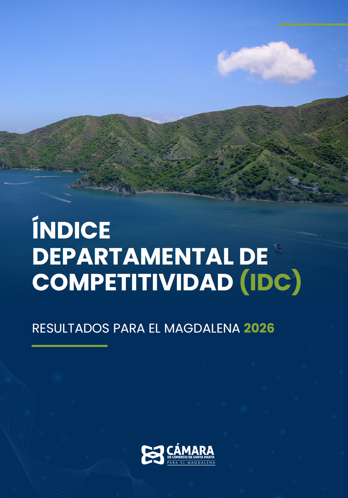 Portada del Índice Departamental de Competitividad 2026 para el Magdalena
