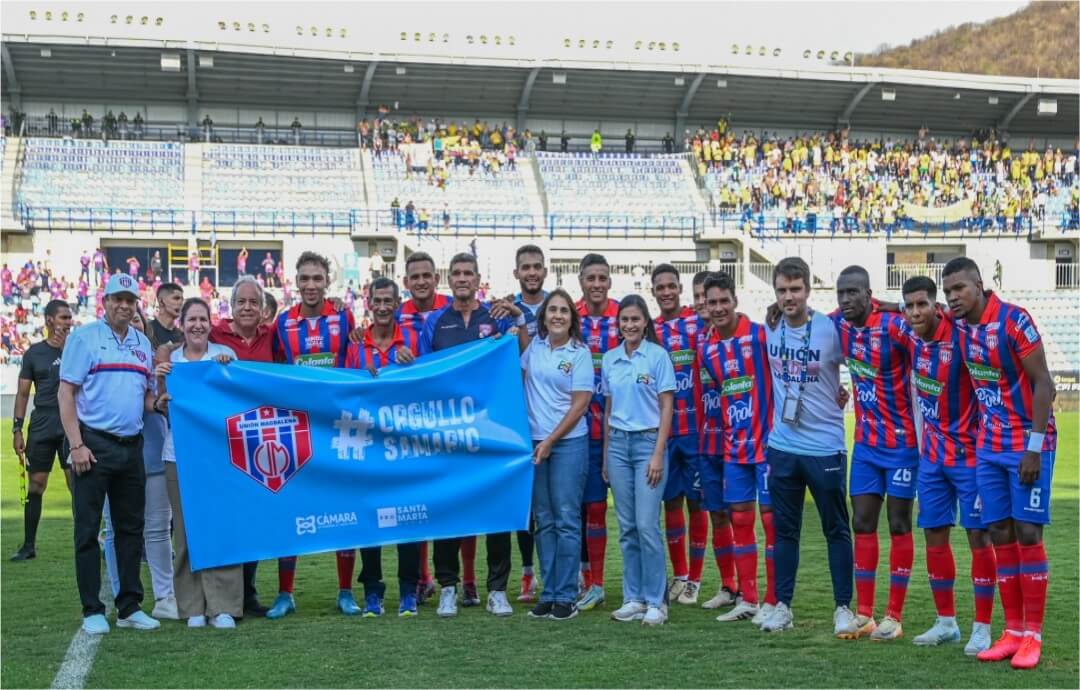 La Cámara de Comercio de Santa Marta para el Magdalena y Pro Santa Marta Vital resaltaron al Unión Magdalena y a su hinchada como ‘Orgullo Samario’