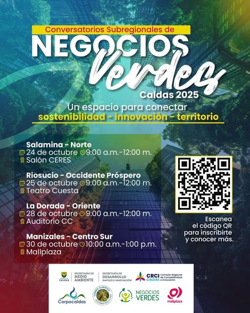 Invitación | Conversatorios Subregionales Negocios Verdes – Caldas 2025 Invitación | Conversatorios Subregionales Negocios Verdes – Caldas 2025
