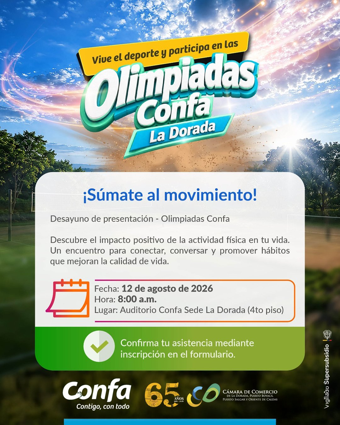 Caratula de evento