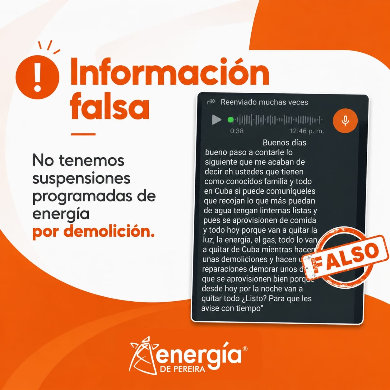 Caratula de evento
