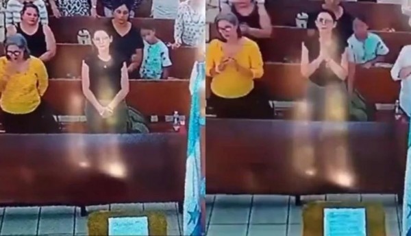 ¿Un acto de desesperación? Madre obliga a su hija a robar en plena misa, todo captado en video de seguridad