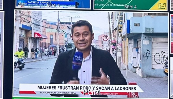 Roban a un periodista en plena transmisión en vivo