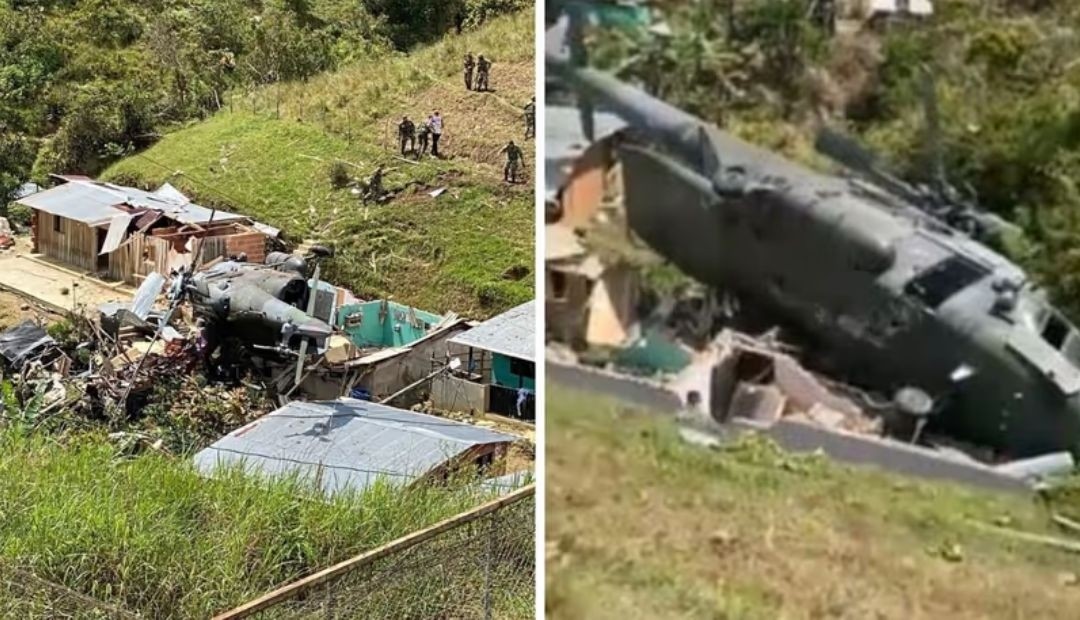 Caída de un helicóptero del Ejército en Anorí, Antioquia: detalles del incidente