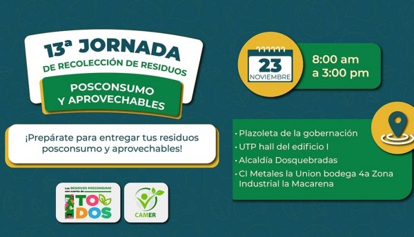 Aseo Pereira lanza jornada de recolección de residuos posconsumo y aprovechables