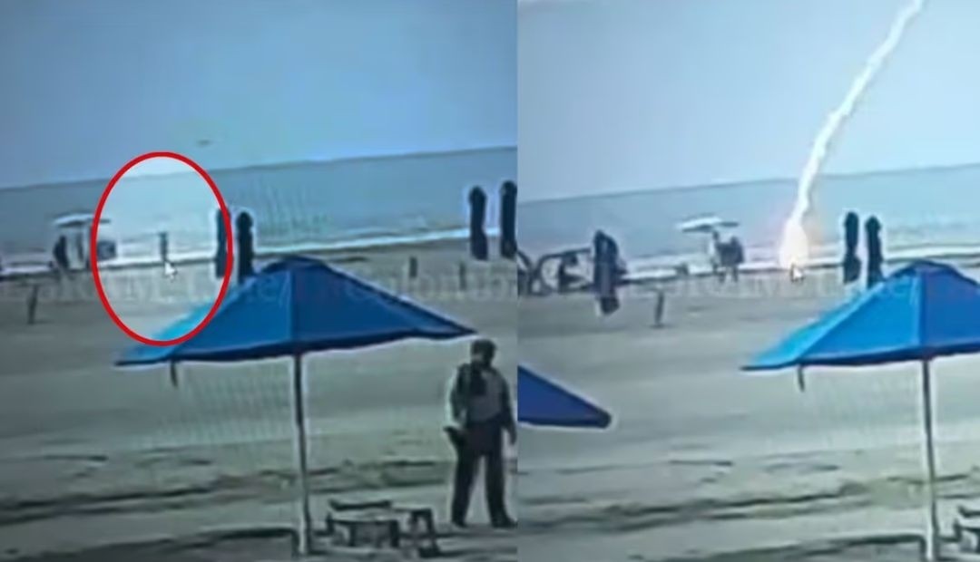 Tragedia en Cartagena, mujer muere tras ser alcanzada por un rayo en la playa