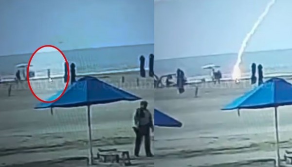 Tragedia en Cartagena, mujer muere tras ser alcanzada por un rayo en la playa