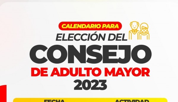 Conozca las fechas de inscripción para las elecciones al consejo de adulto mayor