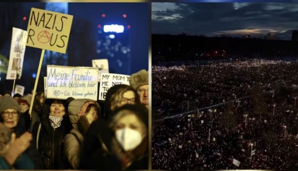 Megaprotesta en Alemania contra la ultraderecha se hace viral: incluso Petro la comparte