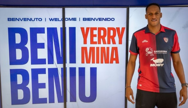 Yerry Mina refuerza la defensa del Cagliari, un nuevo desafío en Italia