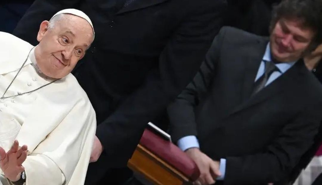 Así fue la reunión entre el papa Francisco y el presidente de Argentina, Javier Milei