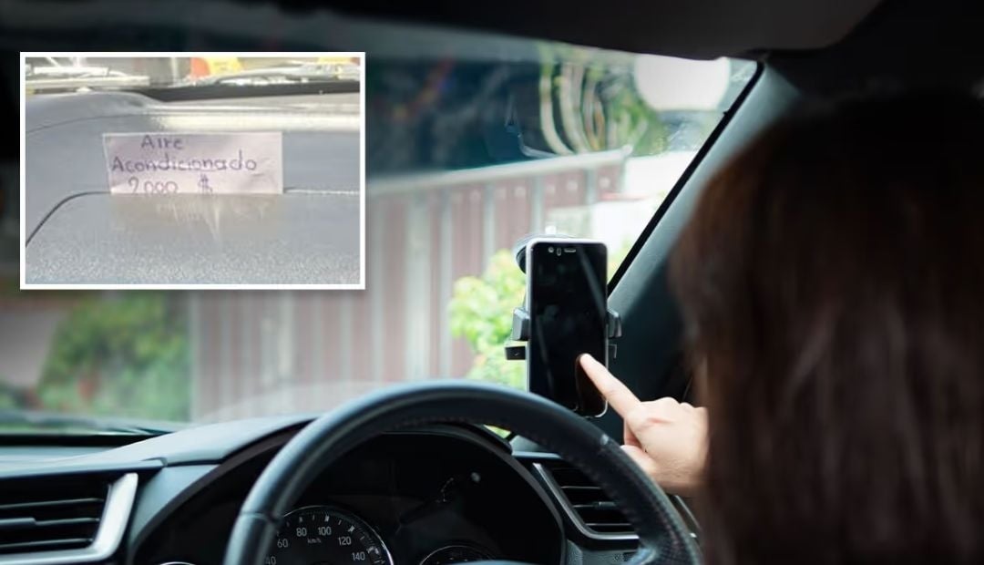 Denuncia por cobro de $2000 pesos por encender aire acondicionado en carro de aplicación
