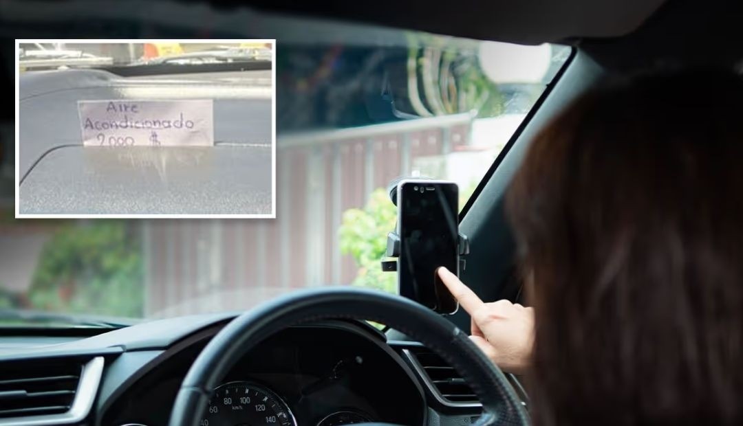 Denuncia por cobro de $2000 pesos por encender aire acondicionado en carro de aplicación