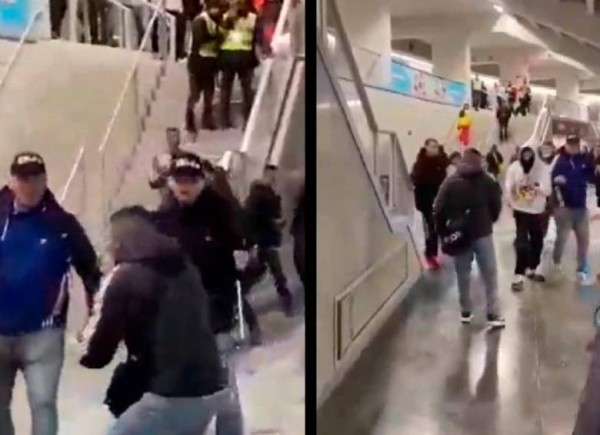 [Video] ¡Que vergüenza! Hinchas colombianos se enfrentaron en España