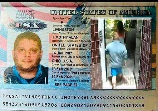 Circular azul emitida por Interpol contra Timothy Alan Livingston por caso en hotel de Medellín