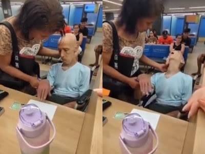 Mujer llevó el cadáver de un anciano a un banco para solicitar un préstamo