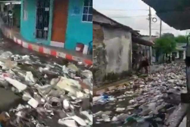 Impresionante ‘arroyo de basura’ en Barranquilla