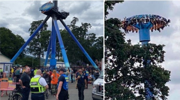 Susto en parque de atracciones de Oregón: 28 personas colgadas boca abajo por 25 minutos