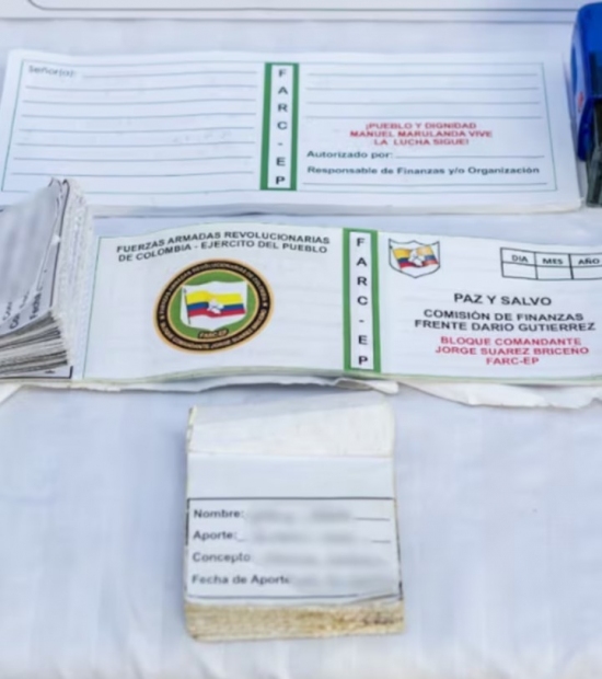 Con Talonarios Disidencias de las Farc Extorsionan Comerciantes
