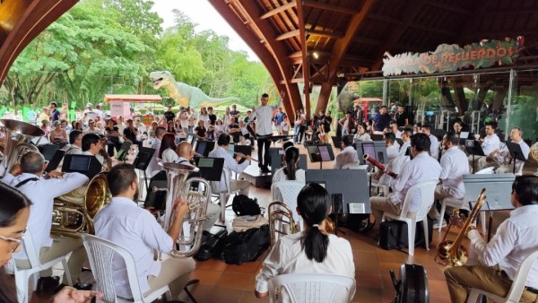 Banda Sinfónica de Pereira ofreció un concierto a los visitantes del Bioparque Ukumarí
