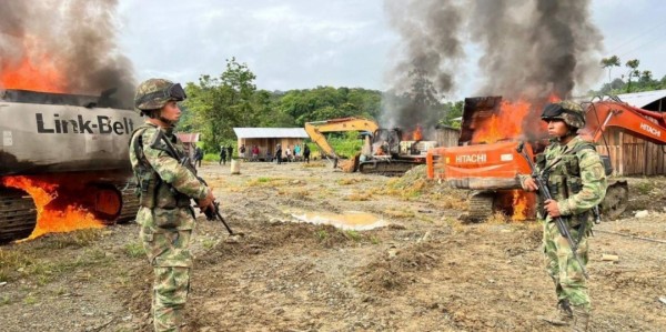 Ejército Desmantela Operación de Minería Ilegal de las Disidencias de las Farc en Cauca