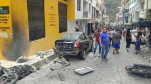 Imágenes de la explosión de moto bomba en Samaniego, Nariño