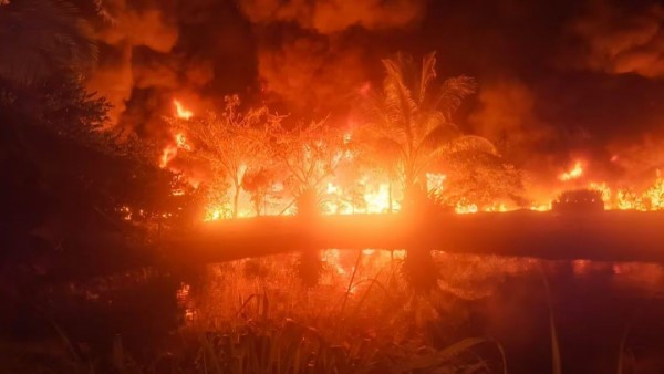  4t3nt4do contra un oleoducto de la empresa Ecopetrol en Barrancabermeja