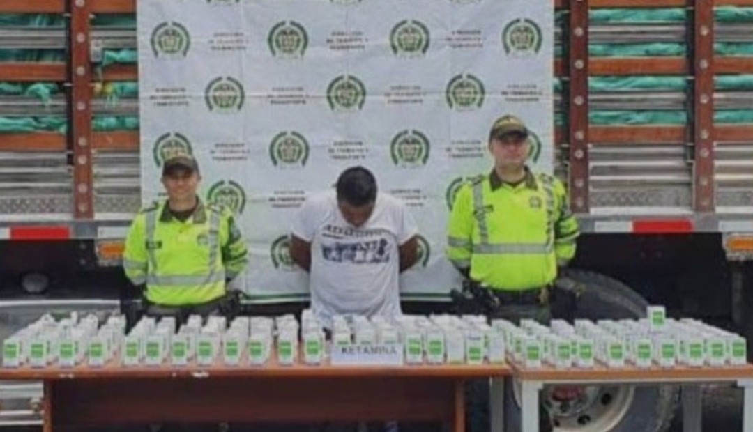 Incautan 293 frascos de ketamina que se transportaban por las vías de Risaralda a Bogotá