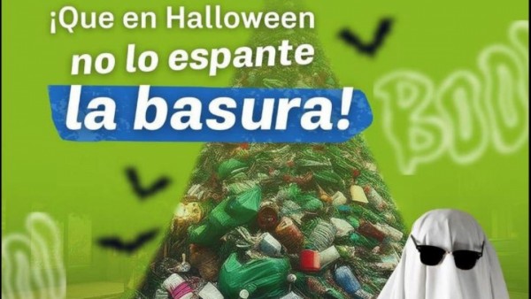¡Este Halloween espantemos el fantasma de la basura! 