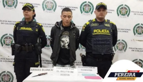 A cuchillo robó a dos personas en el municipio de Santa Rosa de Cabal y le dieron detención domiciliaría