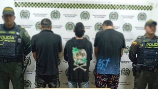 Persecución en Pereira: detenido a tres sospechosos de homicidio y les incautan armas