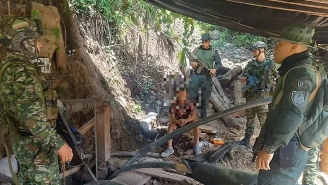 Autoridades desmantelan operación de minería ilegal en Riosucio