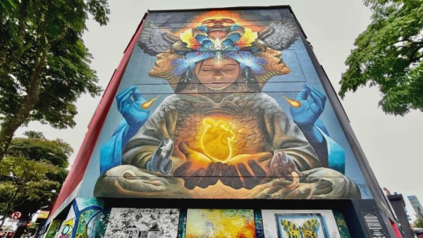 El mural pereirano “Metáfora del Equilibrio” nominado a ser uno de los mejores del mundo