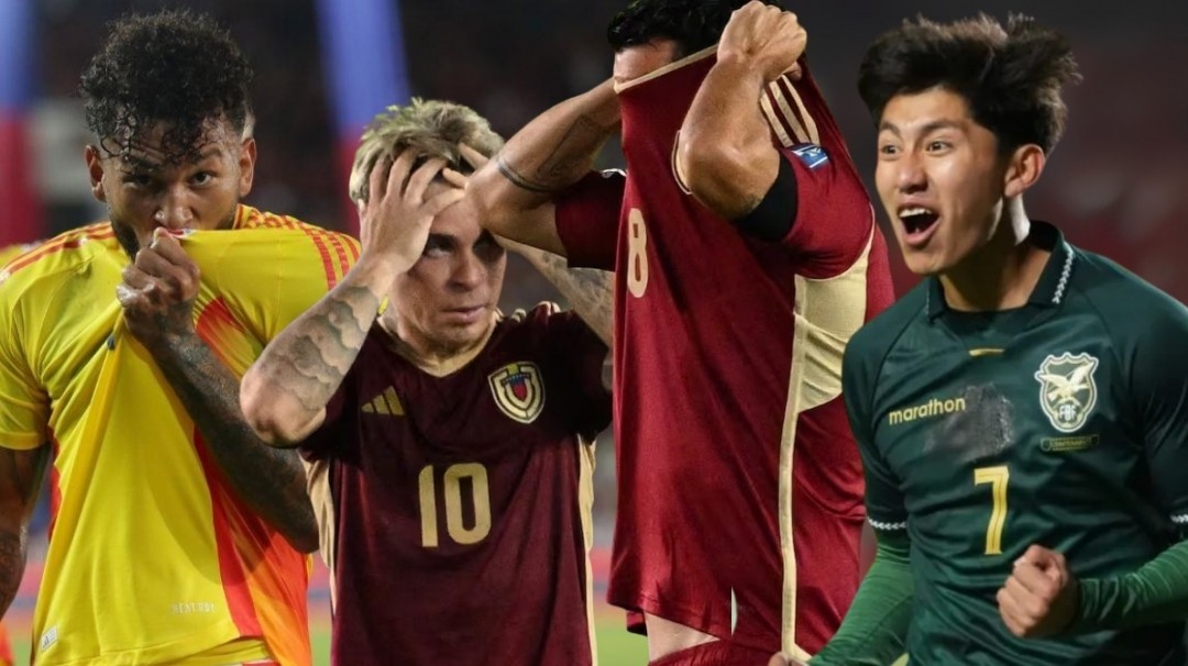 Colombia venció a Venezuela, mientras Bolivia aseguró su repechaje al derrotar a Brasil 