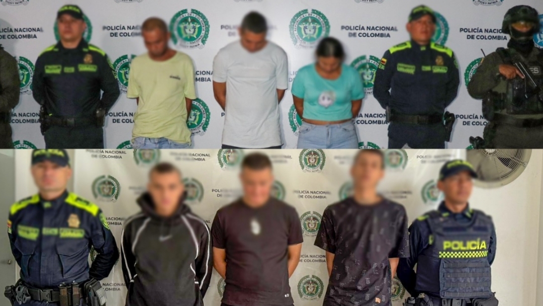 Capturadas seis personas por tráfico de estupefacientes en Pereira y Dosquebradas