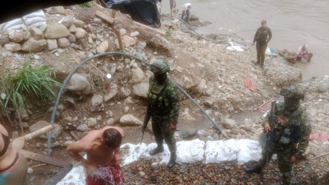 Capturadas 11 personas por minería ilegal en Supía, Caldas