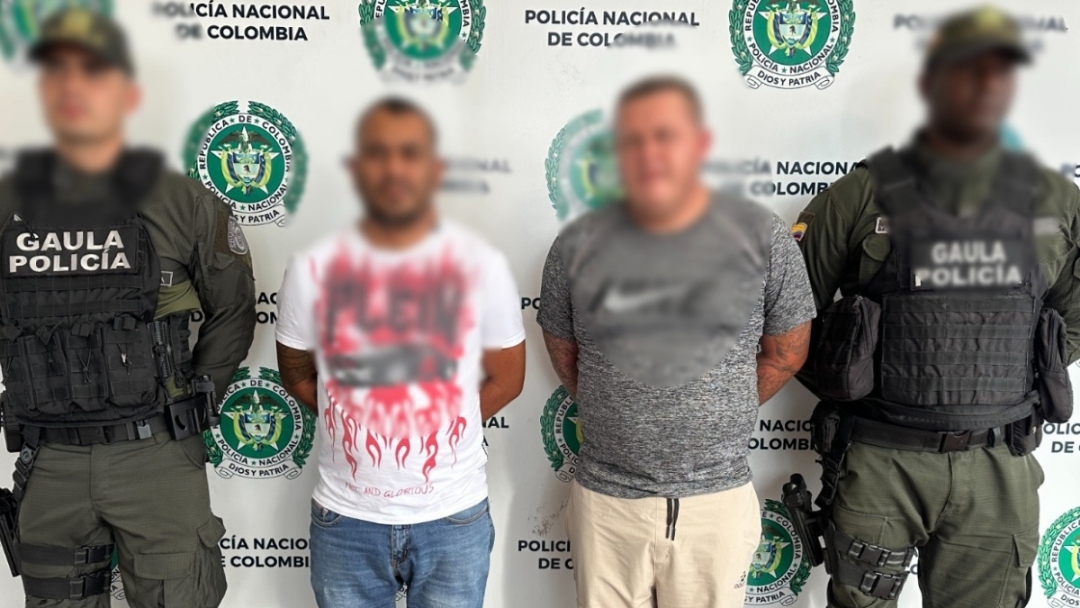 Extorsión coordinada desde la cárcel termina con la captura de dos ciudadanos 