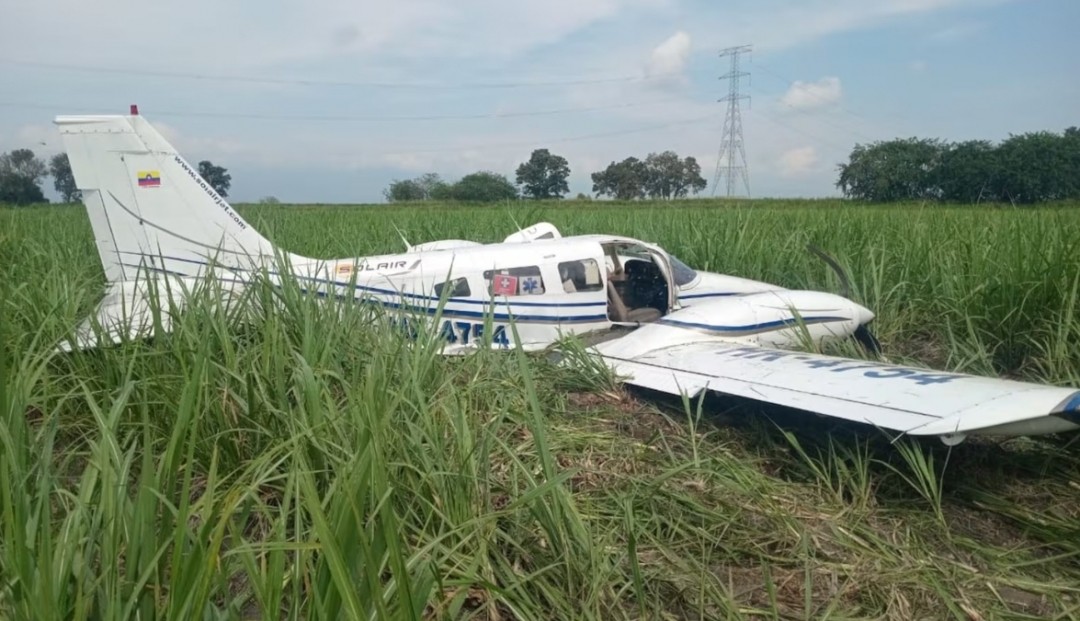 Avión ambulancia se accidentó cerca del aeropuerto de Cali