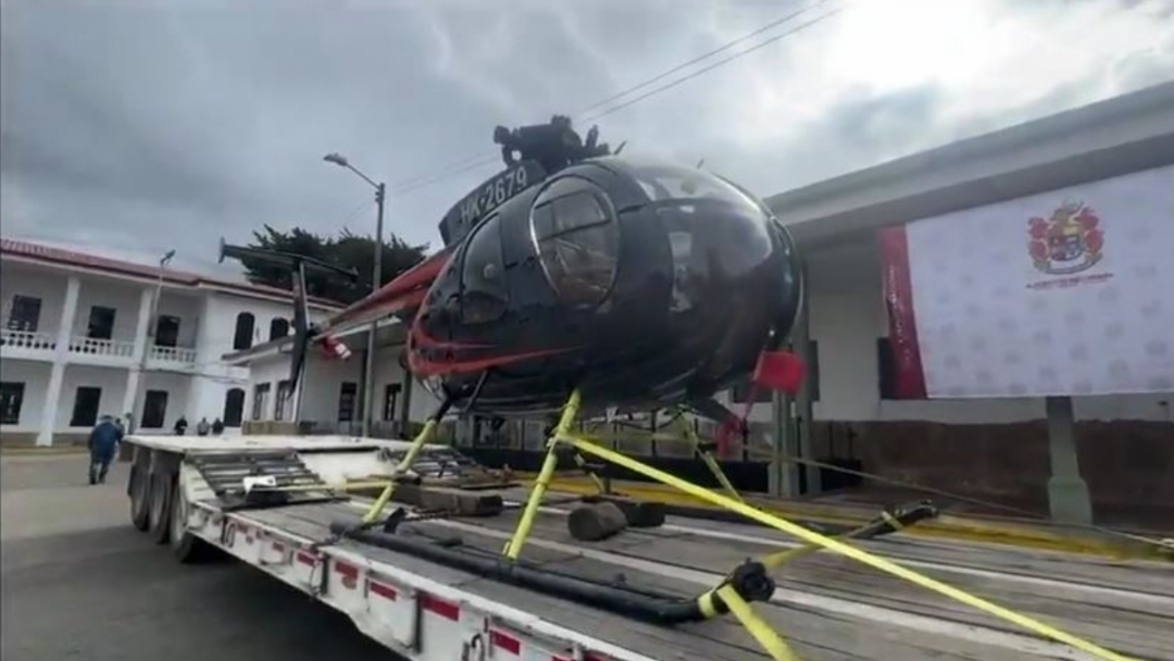 Helicóptero vinculado al narcotráfico fue incautado en Cundinamarca