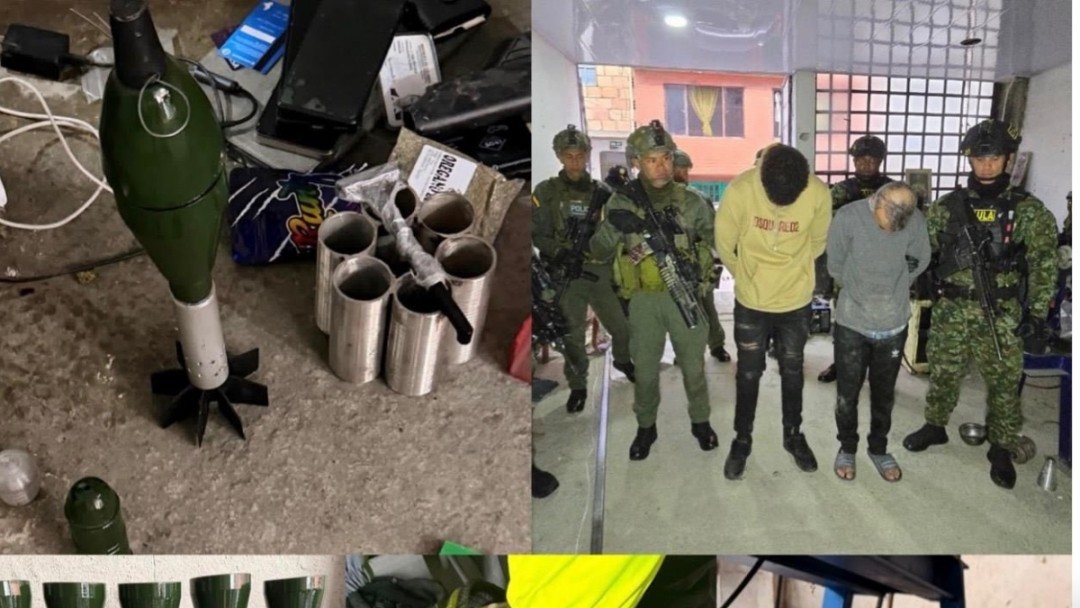 Capturadas dos personas con material para fabricar explosivos en Bogotá