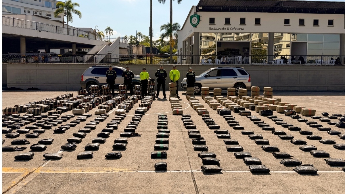 Incautan dos toneladas de marihuana que venían del Cauca hacia el Eje Cafetero