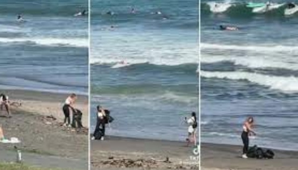 Influencer fingió recoger basura de la playa para tener más seguidores