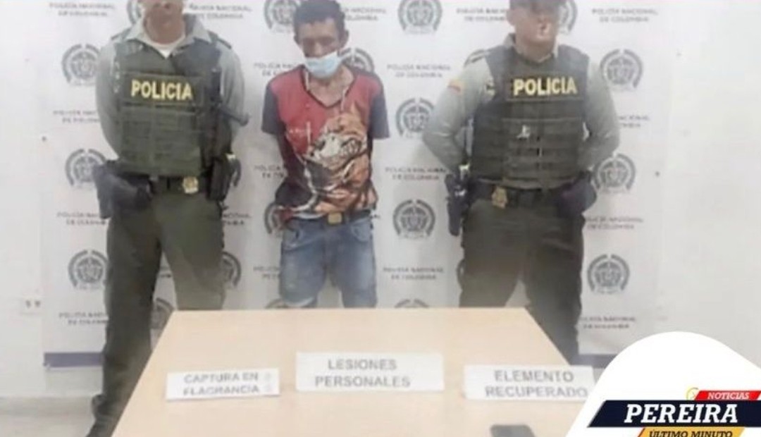 A machete robó el celular a un hombre en la zona céntrica de Pereira y lo hirió