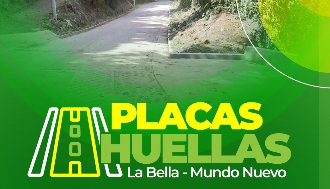 Placa - huellas La Bella - Mundo Nuevo