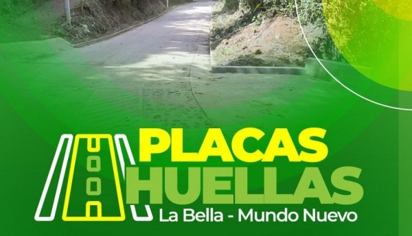 Placa - huellas La Bella - Mundo Nuevo