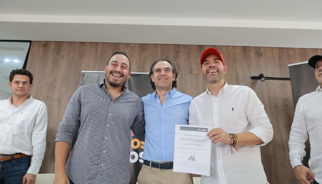 Federico Gutiérrez y su lista al concejo por el partido Creemos llegan a la campaña de Maicol Lopera