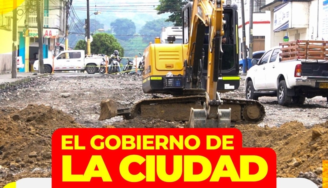 En la calle 35 entre 6 y 7, se está realizando el arreglo vial, para mejorar la movilidad de los pereiranos, es impórtat